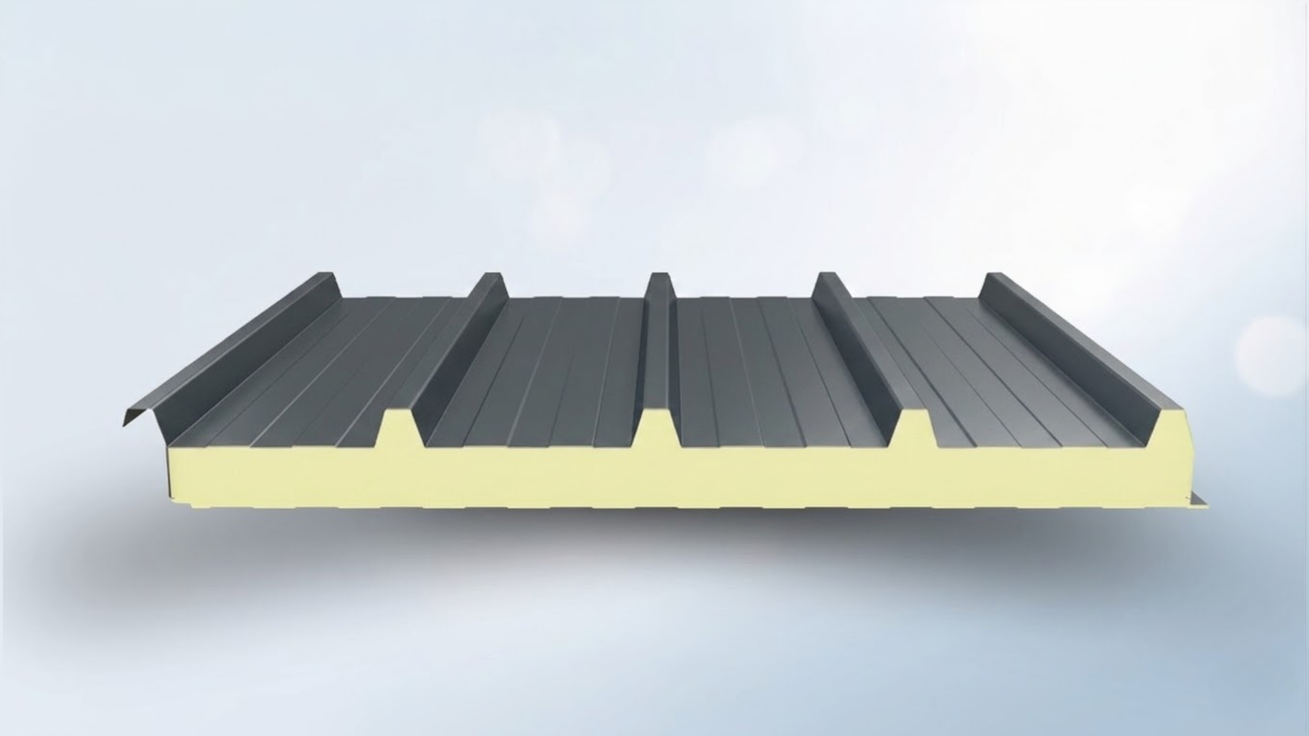 Panou sandwich acoperiș 5 cute 60mm, gri antracit, MEK