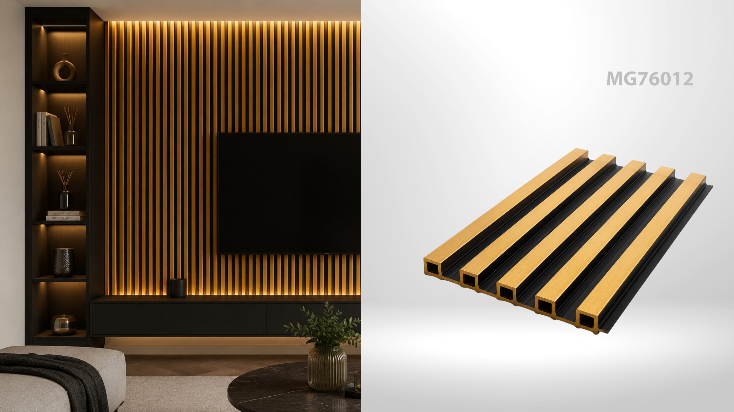 Riflaj de interior MG76012, 2900 x 160 x 22 mm