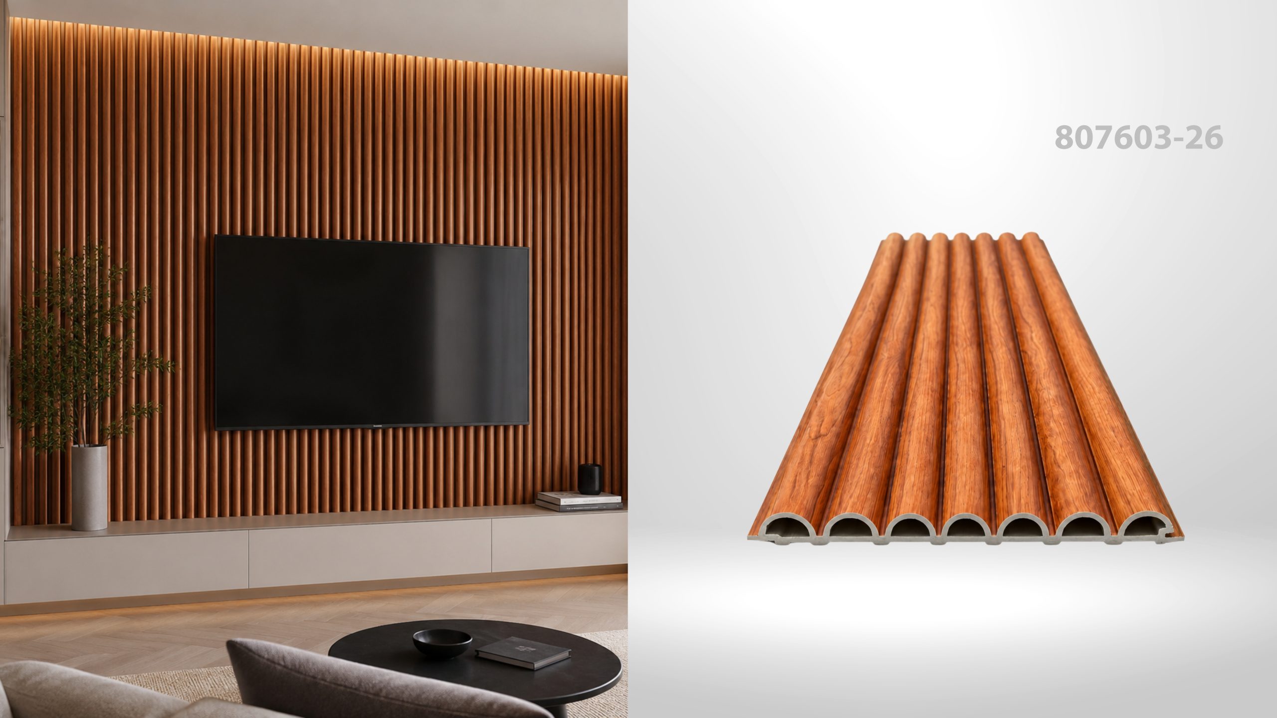Riflaj de interior 807603-26, 2900 x 157 x 15 mm