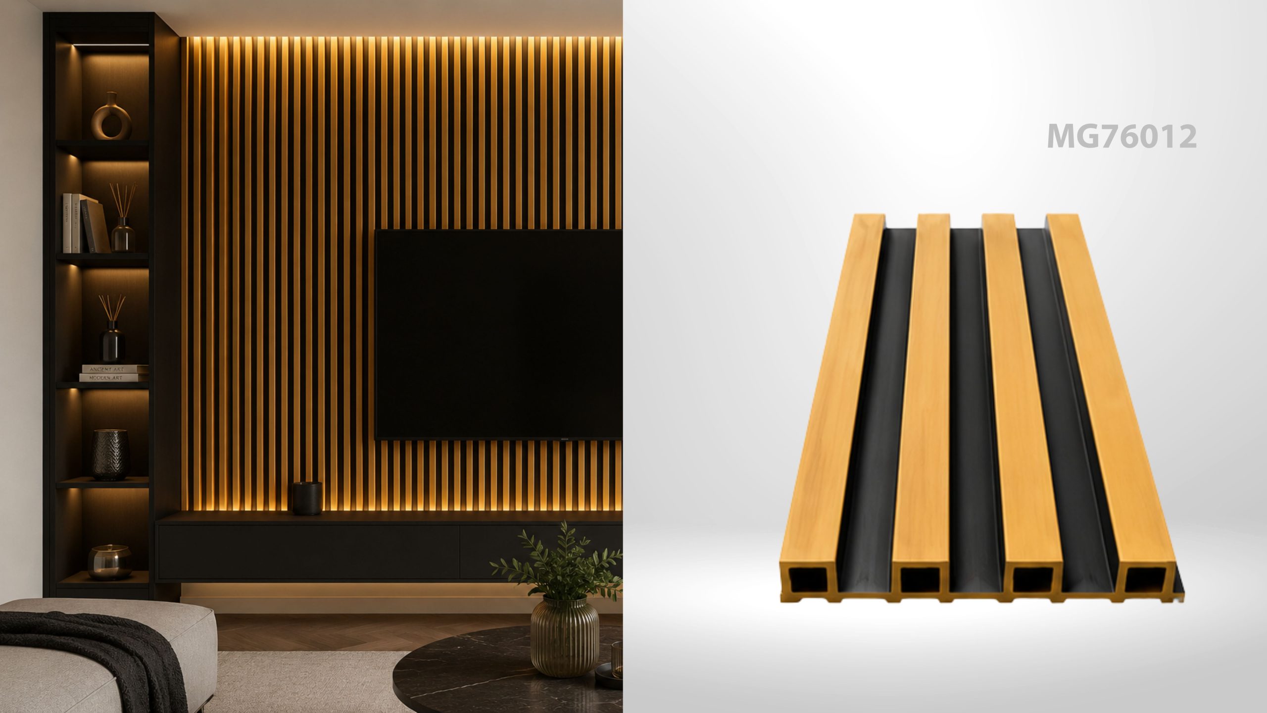 Riflaj de interior MG76012, 2900 x 160 x 22 mm