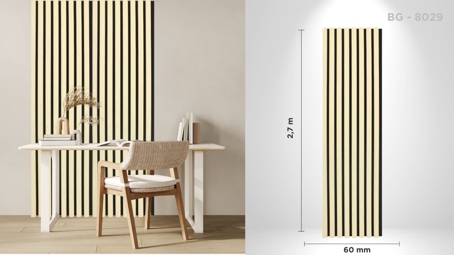 Riflaj acustic decorativ BG - 8029,pentru interior