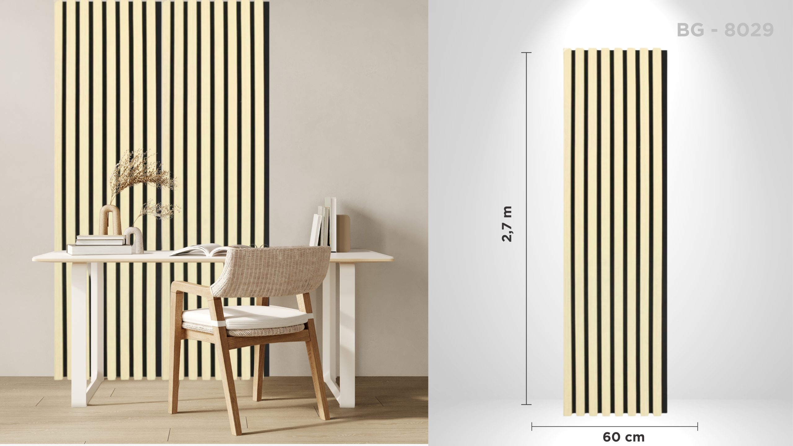 Riflaj acustic decorativ BG - 8029,pentru interior