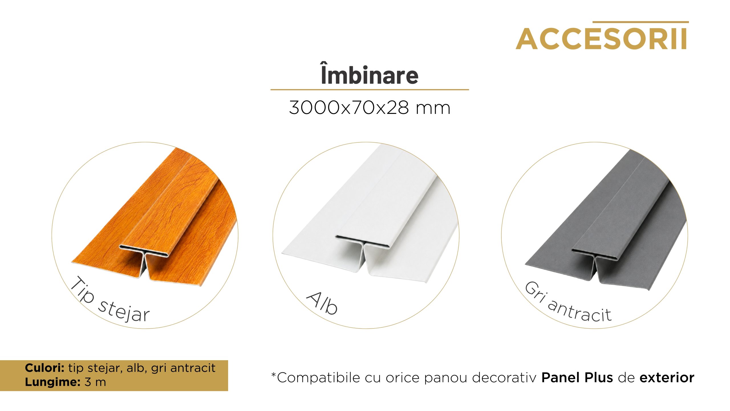 Îmbinare pentru panouri sandwich decorative