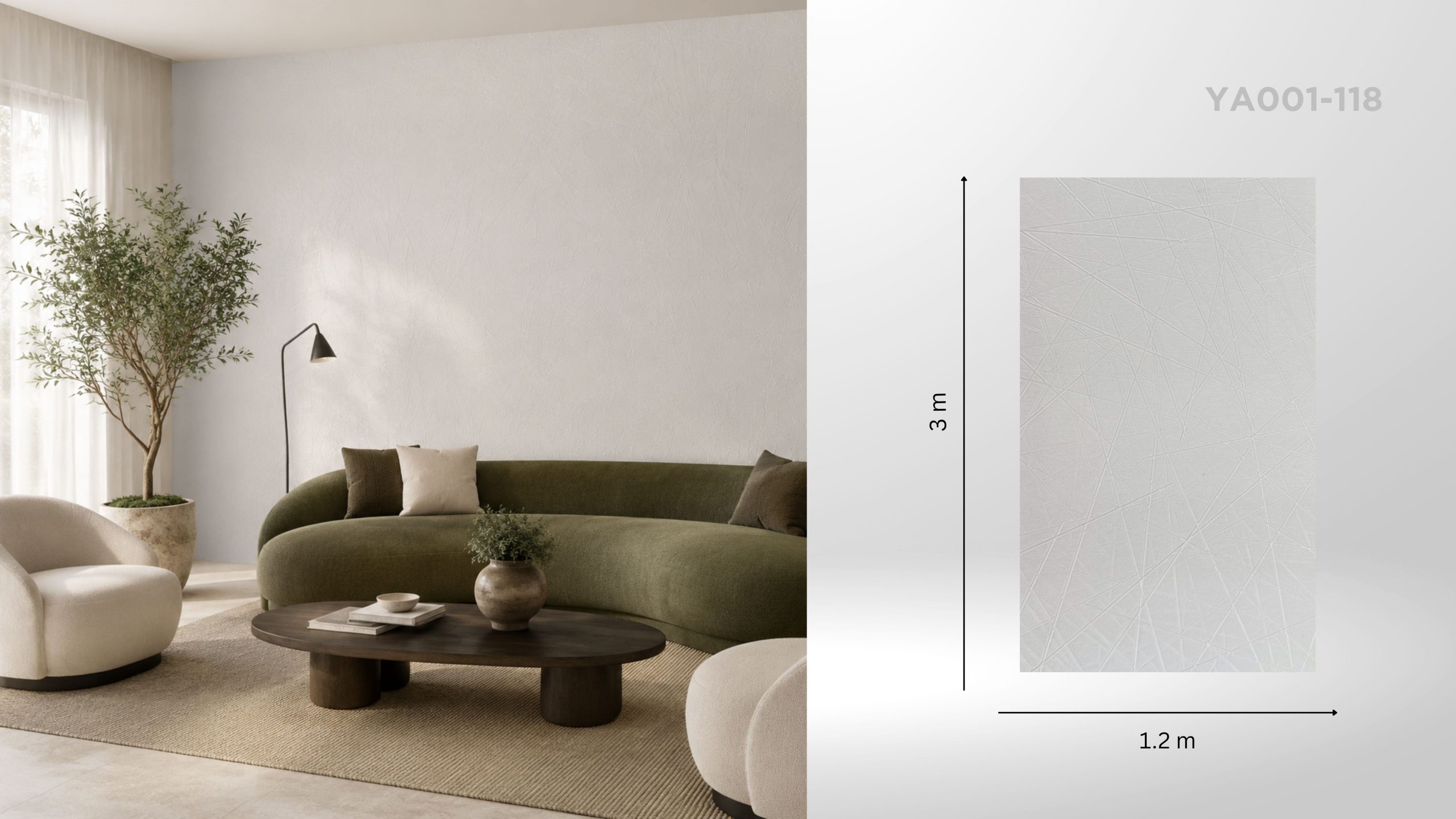 Autocolant decorativ autoadeziv artic line, alb texturat – 1200 × 3000 × 2,5 mm