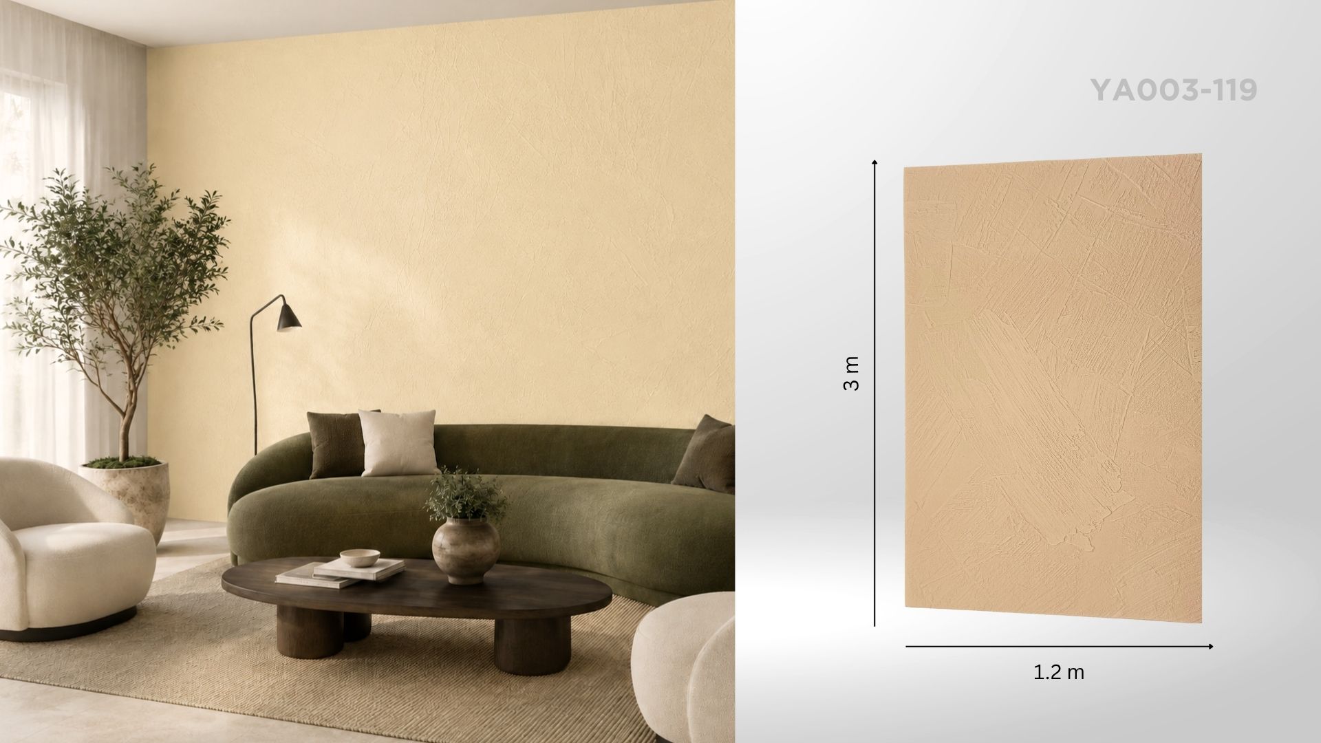 Autocolant decorativ autoadeziv Desert Clay – 1200 × 3000 × 2,5 mm