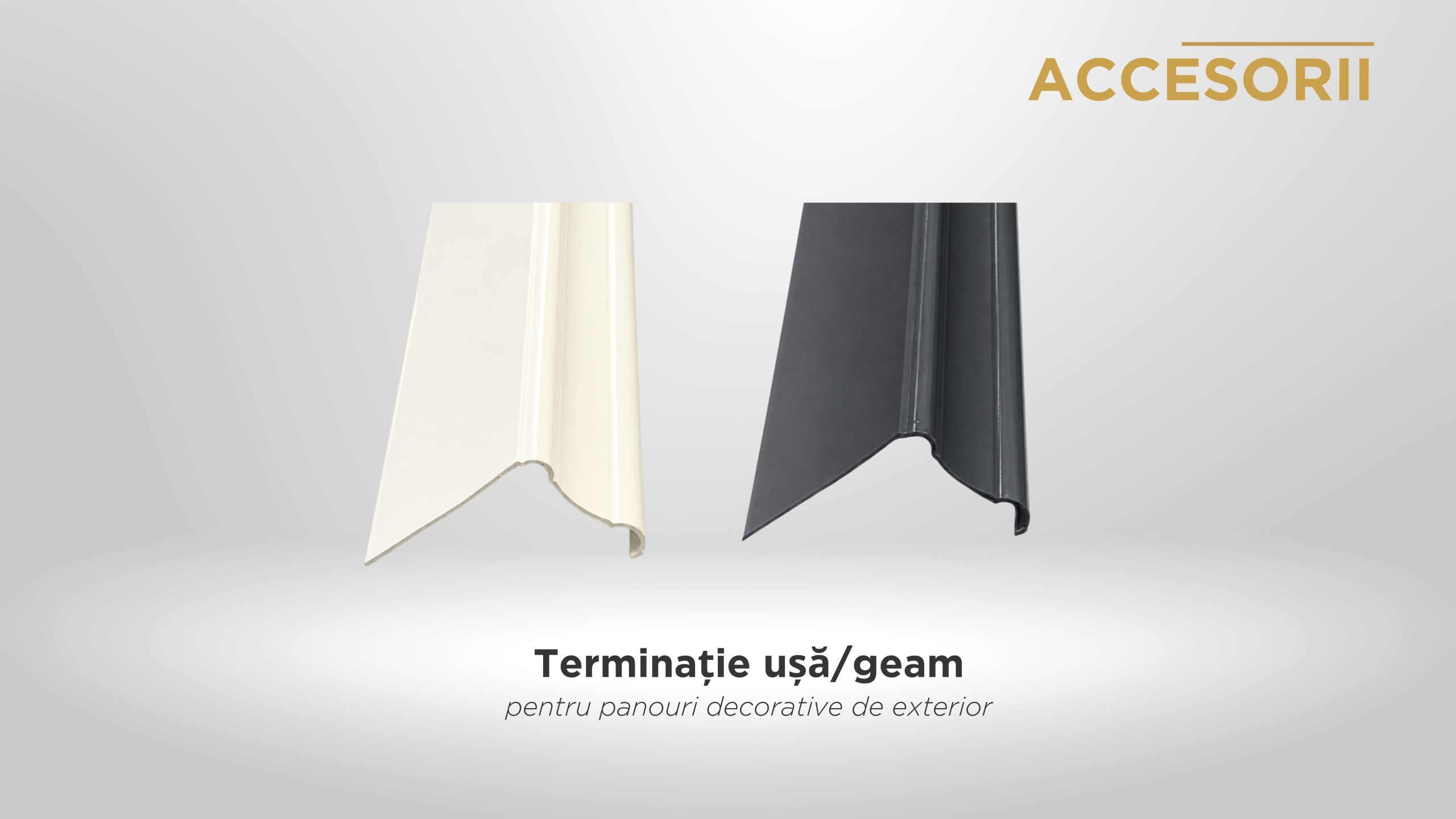 Terminație ușă/geam, pentru panouri sandwich decorative de exterior