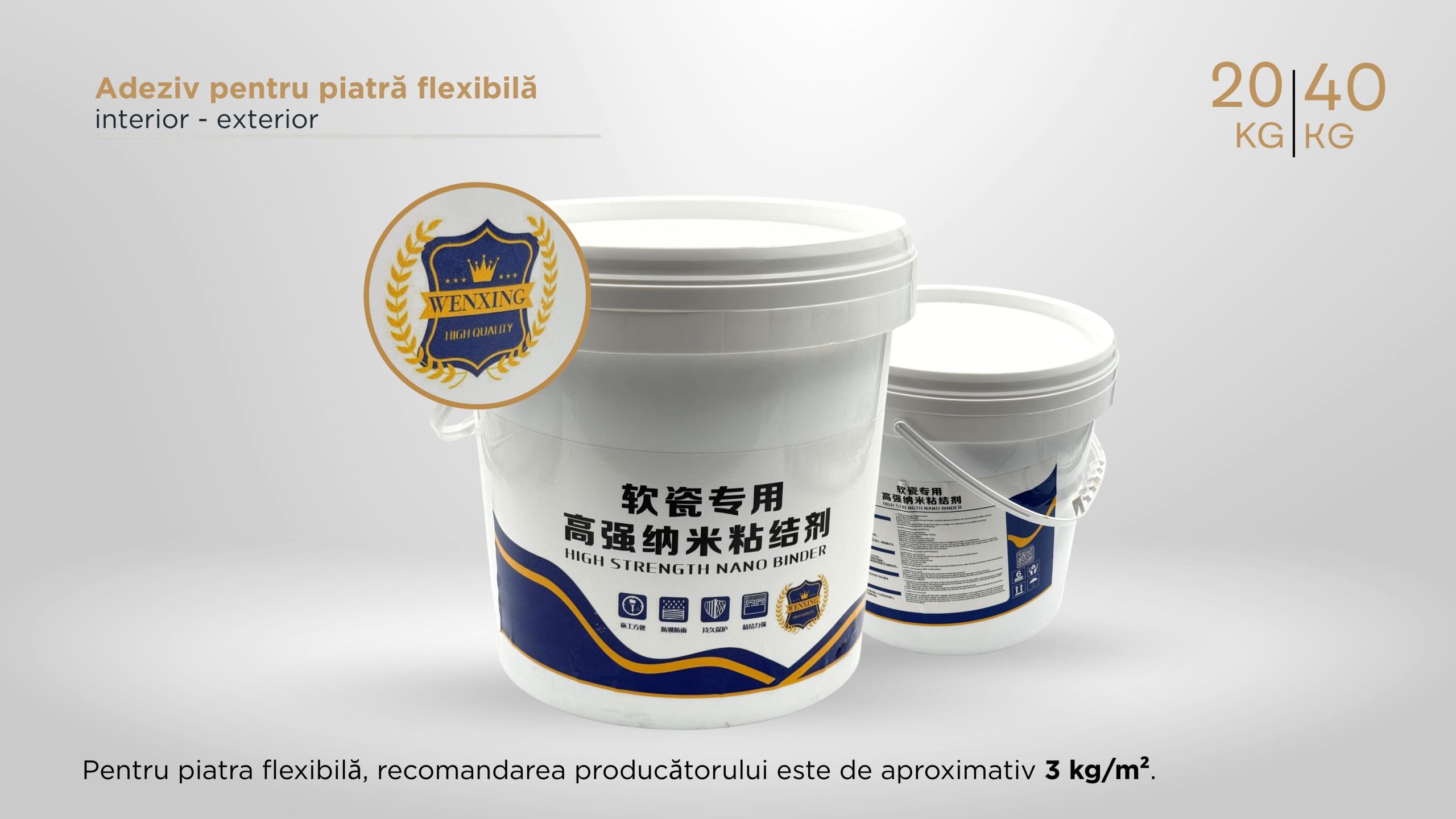 Adeziv pentru piatră flexibilă - 20/40 kg