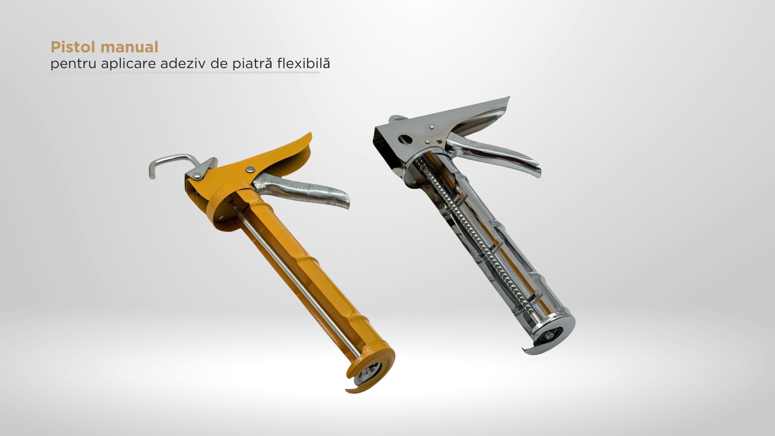 Pistol manual pentru aplicare adeziv