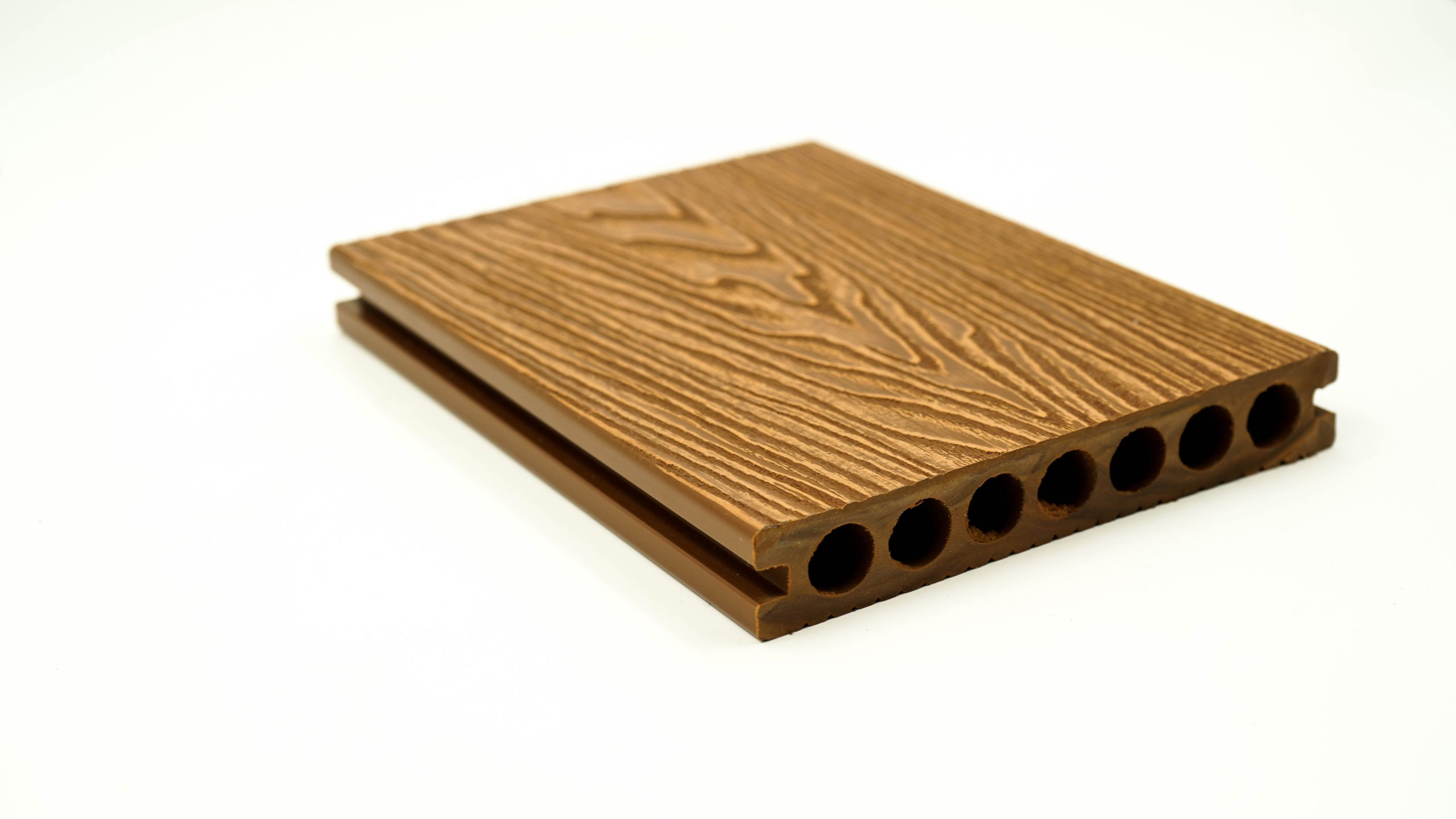 Decking WPC pentru exterior teak, 2900 x 148 x 23 mm - imagine 6