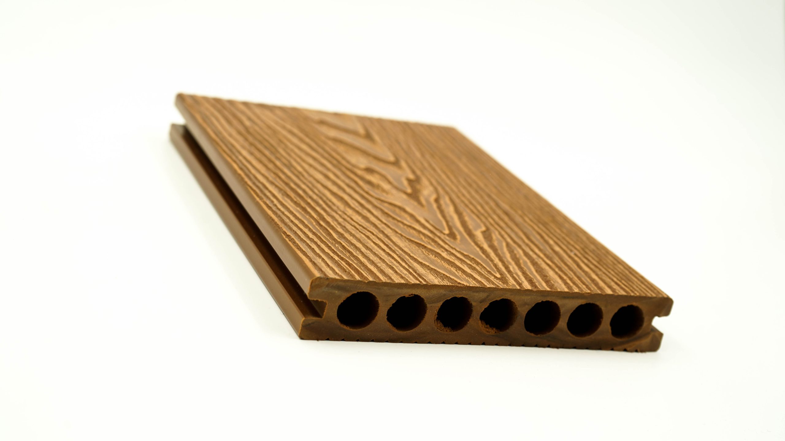 Decking WPC pentru exterior teak, 2900 x 148 x 23 mm - imagine 7